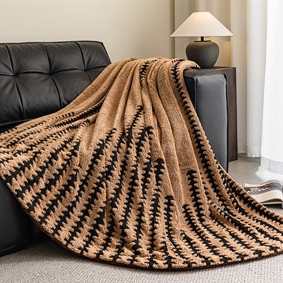 Jacquard-Sherpa-Decke