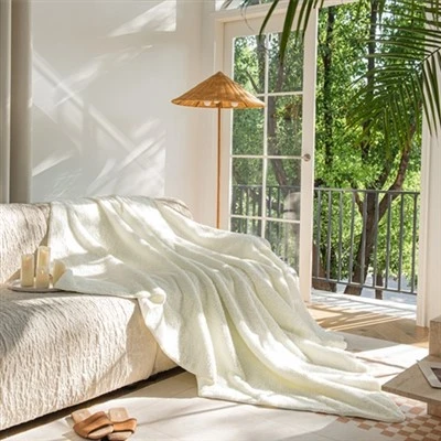 Beige Flanelldecke